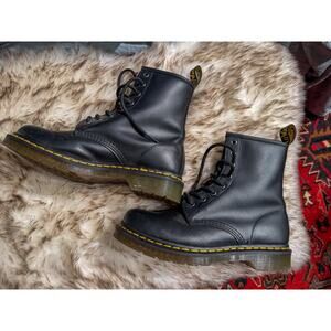 Dr. Martens 1460 Black Smooth Leather Lace-Up Boots UK 6 / US W8 / EU 39